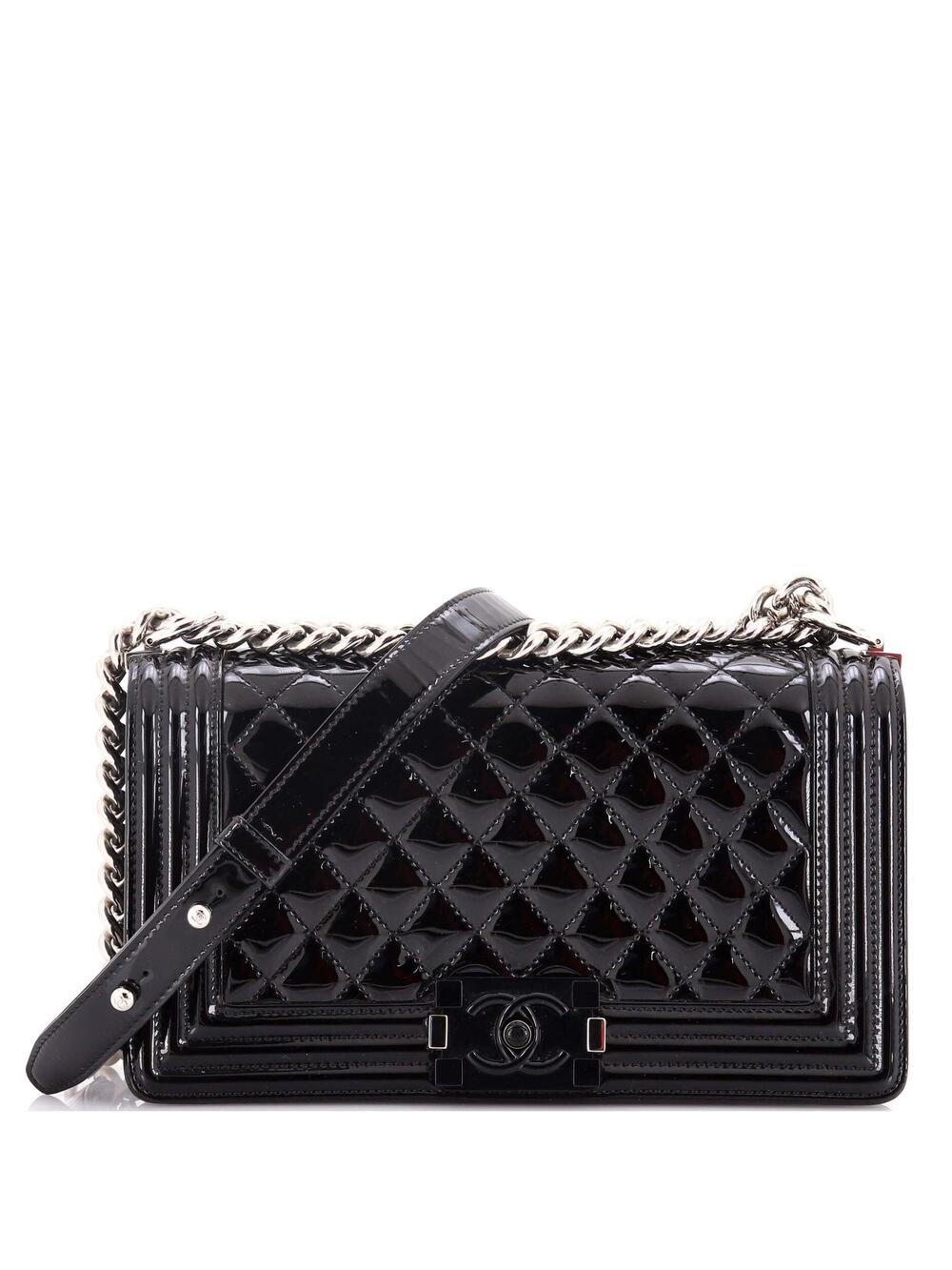 Chanel Boy Flap Bag Quilted Plexiglass #239928C32B - Picture 1 of 6